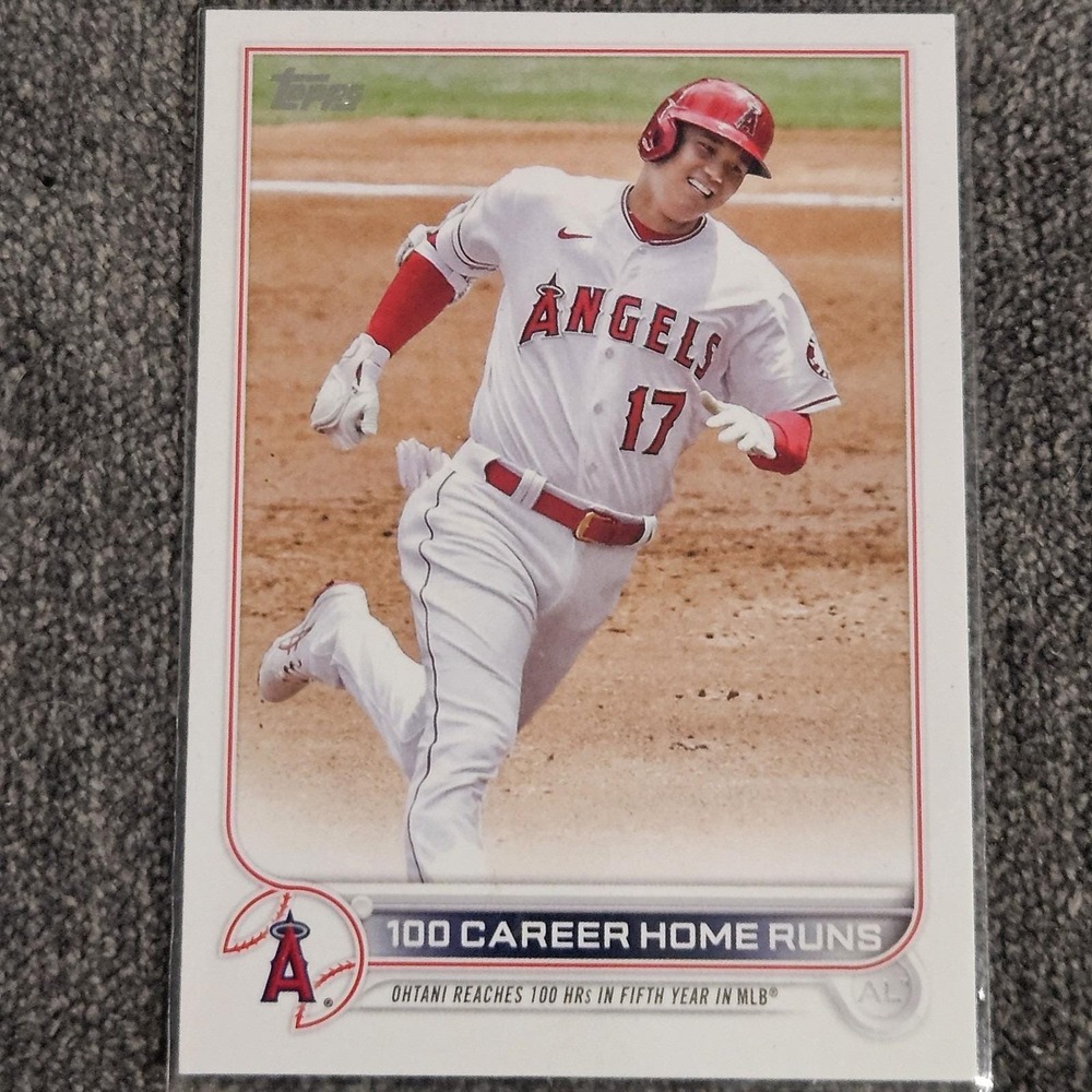 2022 Topps Update #US92 Shohei Ohtani 100 Home Runs Los Angeles Angels